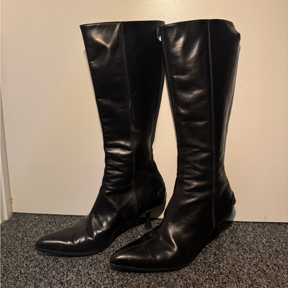 Sigerson Morrison Black Knee High Boots
